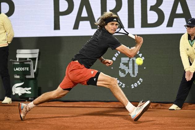 Alexander Zverev (Ger) TENNIS : Roland Garros 2023 - Paris - 05 06 2023 JBAutissier Panoramic 