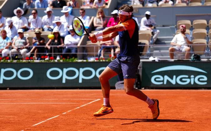 Mandatory Credit: Photo by Javier Garcia Shutterstock (13944044ff) Casper Ruud French Open Tennis, Day 9, Roland Garros, Paris, France - 05 June 2023 French Open Tennis, Day 9, Roland Garros, Paris, France - 05 June 2023  Copyright: xJavierxGarcia Shutterstockx 13944044ff