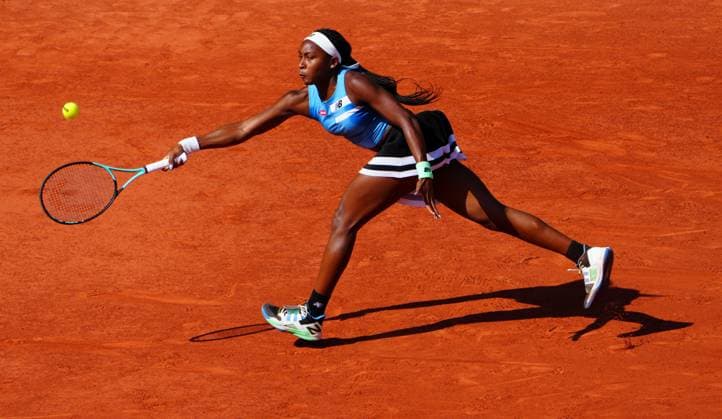 Mandatory Credit: Photo by Javier Garcia Shutterstock (13944044ec) Coco Gauff French Open Tennis, Day 9, Roland Garros, Paris, France - 05 June 2023 French Open Tennis, Day 9, Roland Garros, Paris, France - 05 June 2023  Copyright: xJavierxGarcia Shutterstockx 13944044ec
