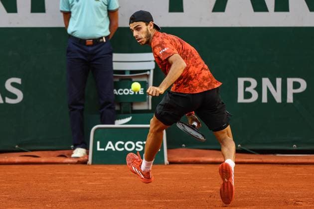 2023 French Open - Day Nine Francisco CERUNDOLO (ARG) during his match against Holger RUNE (DEN) on Suzanne-LENGLEN court in The French Open Roland Garros 2023 tennis tournament day nine. Paris France  Copyright: xIbrahimxEzzatx originalFilename:ezzat-notitle230605_npyqd.jpg