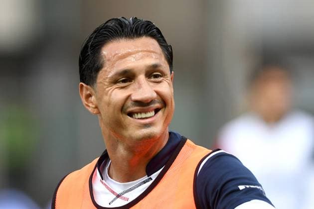 GIANLUCA LAPADULA, saluta i tifosi, Serie B 2022-23, Play off PARMA-CAGLIARI 0-0, primo piano, head shot SERIE B BKT 2022-23 PLAYOFF PARMA-CAGLIARI 0-0