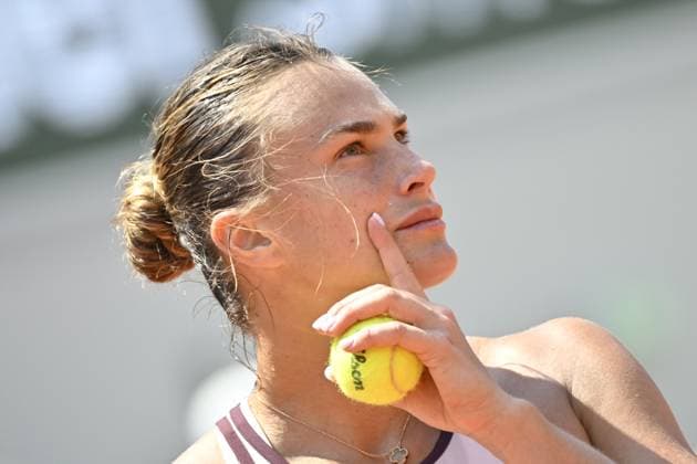 Tennis : Roland Garros 2023 - France -Aryna Sabalenka - Bielarusse Tennis : Roland Garros 2023 - France - 06 06 23 ChrysleneCaillaud Panoramic 