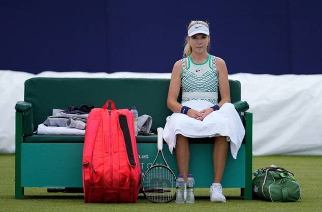 Mandatory Credit: Photo by Dave Shopland Shutterstock (13950133ab) Great Britain s Katie Boulter during her straight sets 1st round win Lexus Surbiton Trophy, Tennis, Day 3, Surbiton Racket & Fitness Club, London, UK - 06 June 2023 Lexus Surbiton Trophy, Tennis, Day 3, Surbiton Racket & Fitness Club, London, UK - 06 June 2023 Copyright: xDavexShopland Shutterstockx 13950133ab