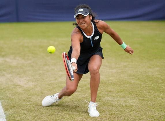 Mandatory Credit: Photo by Dave Shopland Shutterstock (13950133w) Great Britain s Heather Watson action during 1st round Lexus Surbiton Trophy, Tennis, Day 3, Surbiton Racket & Fitness Club, London, UK - 06 June 2023 Lexus Surbiton Trophy, Tennis, Day 3, Surbiton Racket & Fitness Club, London, UK - 06 June 2023 Copyright: xDavexShopland Shutterstockx 13950133w