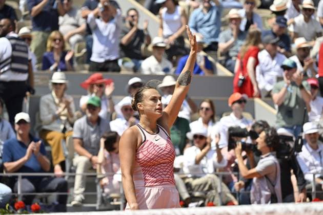 Tennis : Roland Garros 2023 - France -Aryna Sabalenka - Bielarusse Tennis : Roland Garros 2023 - France - 06 06 23 ChrysleneCaillaud Panoramic 