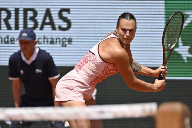 Tennis : Roland Garros 2023 - France -Aryna Sabalenka - Bielarusse Tennis : Roland Garros 2023 - France - 06 06 23 ChrysleneCaillaud Panoramic 