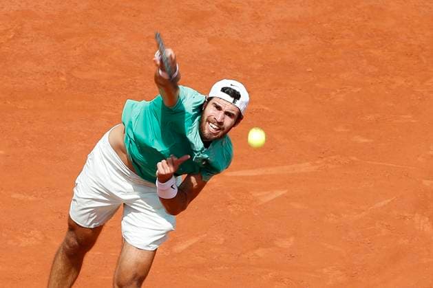 Karen Khachanov TENNIS : Roland-Garros 2023 - Paris - 06 06 2023 MichaelBaucher Panoramic 