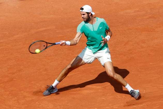 Karen Khachanov TENNIS : Roland-Garros 2023 - Paris - 06 06 2023 MichaelBaucher Panoramic 