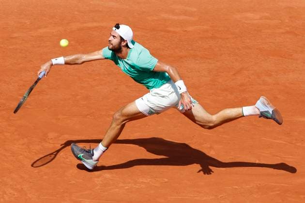 Karen Khachanov TENNIS : Roland-Garros 2023 - Paris - 06 06 2023 MichaelBaucher Panoramic 