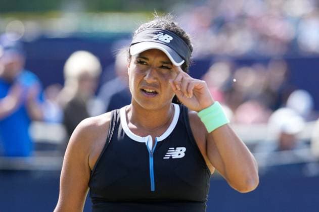 Mandatory Credit: Photo by Dave Shopland Shutterstock (13950133at) Great Britain s Heather Watson during 1st round Lexus Surbiton Trophy, Tennis, Day 3, Surbiton Racket & Fitness Club, London, UK - 06 June 2023 Lexus Surbiton Trophy, Tennis, Day 3, Surbiton Racket & Fitness Club, London, UK - 06 June 2023 Copyright: xDavexShopland Shutterstockx 13950133at
