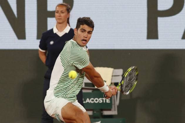 Carlos Alcaraz TENNIS : Roland-Garros 2023 - Paris - 06 06 2023 MichaelBaucher Panoramic 