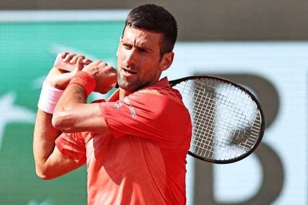 Novak Djokovic, SRB, during quarter finals of 2023 French Open at Roland Garros, Paris, 06 06 2023