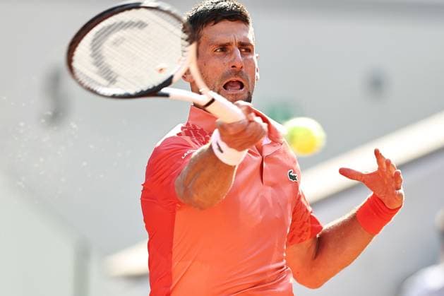 Novak Djokovic, SRB, during quarter finals of 2023 French Open at Roland Garros, Paris, 06 06 2023