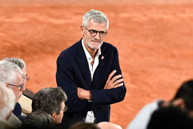 French Open Day 10 Gilles Moretton FFT president during the French Open, Grand Slam tennis tournament on June 6, 2023 at Roland Garros stadium in Paris, France. Photo by Victor Joly ABACAPRESS.COM Paris France  Copyright: xJolyxVictor ABACAx 856029_016 JolyxVictor ABACAx 856029_016