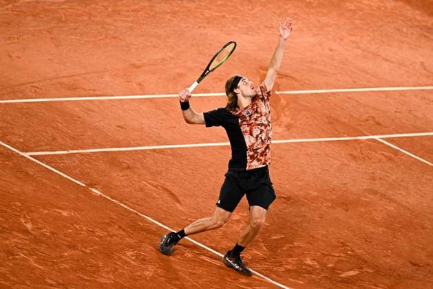 French Open Day 10 Stefanos Tsitsipas of Greece serves during the French Open, Grand Slam tennis tournament on June 6, 2023 at Roland Garros stadium in Paris, France. Photo by Victor Joly ABACAPRESS.COM Paris France  Copyright: xJolyxVictor ABACAx 856029_082 JolyxVictor ABACAx 856029_082
