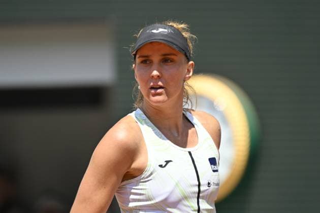 Tennis : Roland Garros 2023 - France - Beatriz Haddad Maia - Bresil Tennis : Roland Garros 2023 - France - 07 06 23 ChrysleneCaillaud Panoramic 