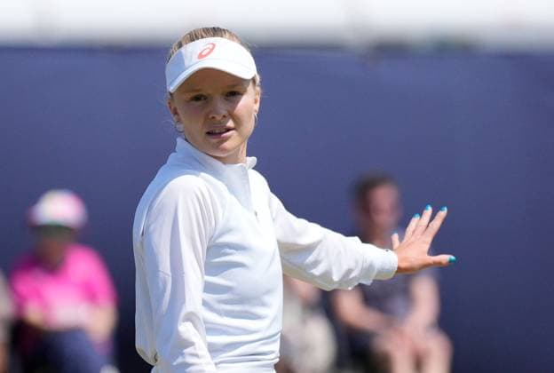 Mandatory Credit: Photo by Dave Shopland Shutterstock (13952500u) Great Britain s Harriet Dart during her 1st round victory Lexus Surbiton Trophy, Tennis, Day 4, Surbiton Racket & Fitness Club, London, UK - 07 June 2023 Lexus Surbiton Trophy, Tennis, Day 4, Surbiton Racket & Fitness Club, London, UK - 07 June 2023 Copyright: xDavexShopland Shutterstockx 13952500u