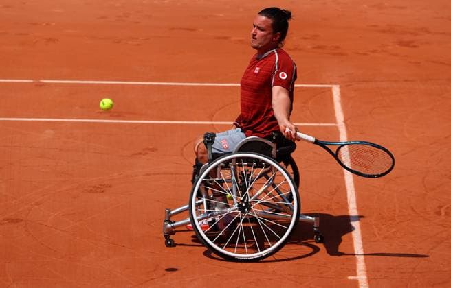 Mandatory Credit: Photo by Ella Ling Shutterstock (13949270ab) Gordon Reid of GBR in action French Open Tennis, Day 11, Roland Garros, Paris, France - 07 June 2023 French Open Tennis, Day 11, Roland Garros, Paris, France - 07 June 2023  Copyright: xEllaxLing Shutterstockx 13949270ab