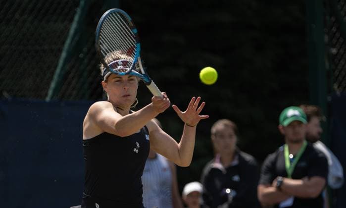 during the first round of the W100 Surbiton Trophy 2023 during the 3rd day of the 2023 at Surbiton Lawn Tennis Club, Surbiton, England on the 7th June 2023. Copyright: xAlanxStanfordx PMI-5582-0084