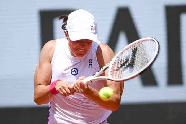 Iga Swiatek (Pol) TENNIS : Roland Garros 2023 - Paris - 07 06 2023 JBAutissier Panoramic 