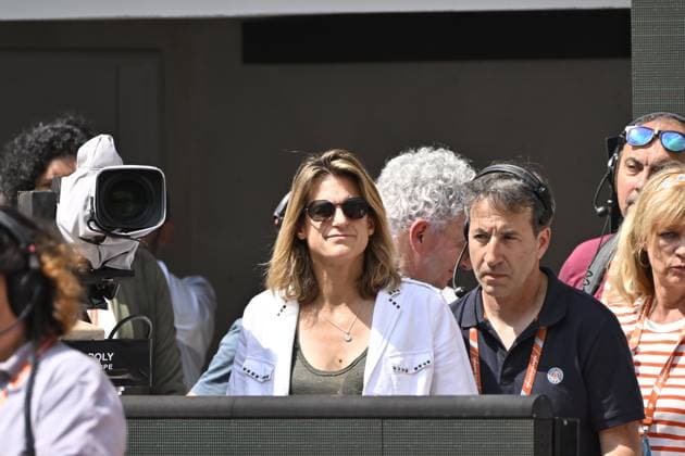 Tennis : Roland Garros 2023 - France - Amelie Mauresmo - France Tennis : Roland Garros 2023 - France - 07 06 23 ChrysleneCaillaud Panoramic 