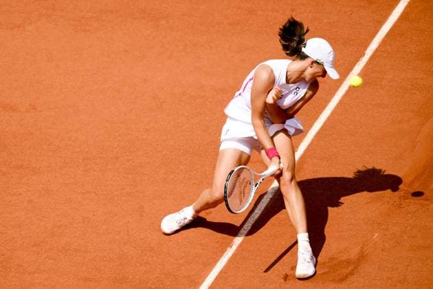 Iga Swiatek (Pol) TENNIS : Roland Garros 2023 - Paris - 07 06 2023 JBAutissier Panoramic 