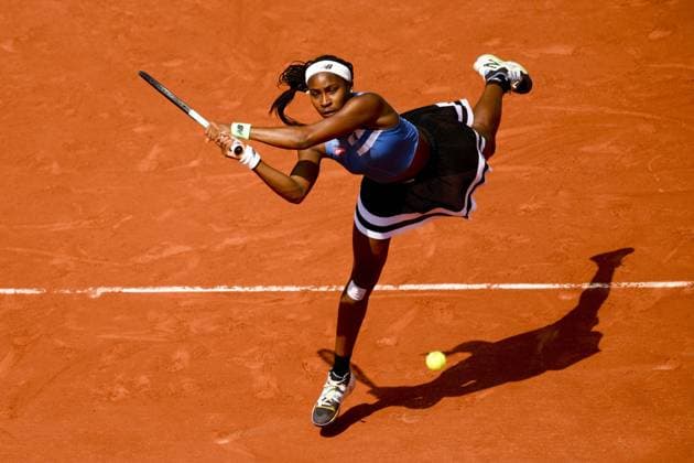 Coco Gauff (usa) TENNIS : Roland Garros 2023 - Paris - 07 06 2023 JBAutissier Panoramic 