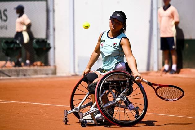 Yui Kamiji (jpn) - fauteuil TENNIS : Roland Garros 2023 - Paris - 07 06 2023 JBAutissier Panoramic 