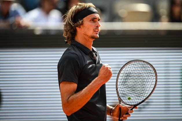 June 7, 2023, Paris, France, France: Alexander ZVEREV of Germany celebrates his point during the eleventh day of Roland-Garros 2023, French Open 2023, Grand Slam tennis tournament at the Roland-Garros Stadium on June 07, 2023 in Paris, France. Paris France - ZUMAm308 20230607_zsp_m308_011 Copyright: xMatthieuxMirvillex
