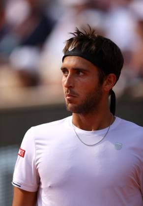 Mandatory Credit: Photo by Ella Ling Shutterstock (13949270bj) Tomas Martin Etcheverry of Argentina in action French Open Tennis, Day 11, Roland Garros, Paris, France - 07 June 2023 French Open Tennis, Day 11, Roland Garros, Paris, France - 07 June 2023  Copyright: xEllaxLing Shutterstockx 13949270bj