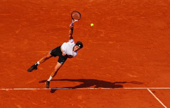 Mandatory Credit: Photo by Javier Garcia Shutterstock (13949271cz) Tomas Martin Etcheverry in quarter final action French Open Tennis, Day 11, Roland Garros, Paris, France - 07 June 2023 French Open Tennis, Day 11, Roland Garros, Paris, France - 07 June 2023  Copyright: xJavierxGarcia Shutterstockx 13949271cz