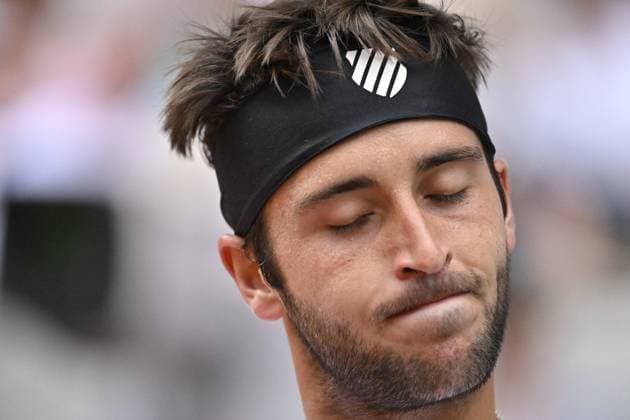 Tennis : Roland Garros 2023 - France - Tomas Martin Etcheverry - Argentina Tennis : Roland Garros 2023 - France - 07 06 23 ChrysleneCaillaud Panoramic 