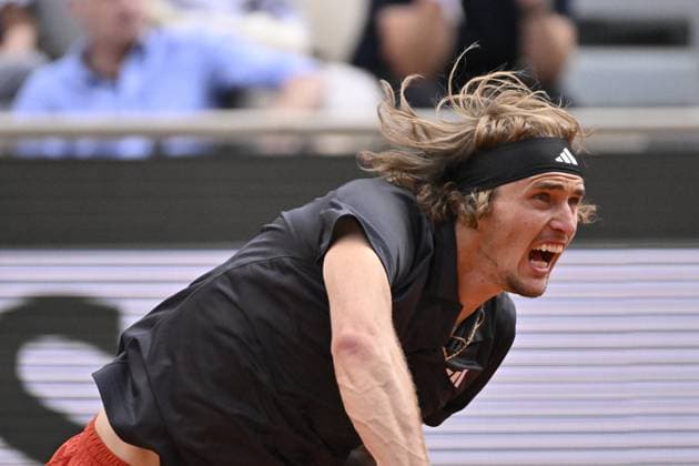 Tennis : Roland Garros 2023 - France - Alexander Zverev - Allemagne Tennis : Roland Garros 2023 - France - 07 06 23 ChrysleneCaillaud Panoramic 