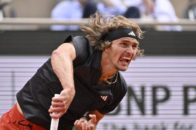 Tennis : Roland Garros 2023 - France - Alexander Zverev - Allemagne Tennis : Roland Garros 2023 - France - 07 06 23 ChrysleneCaillaud Panoramic 