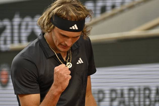 Tennis : Roland Garros 2023 - France - Alexander Zverev - Allemagne Tennis : Roland Garros 2023 - France - 07 06 23 ChrysleneCaillaud Panoramic 