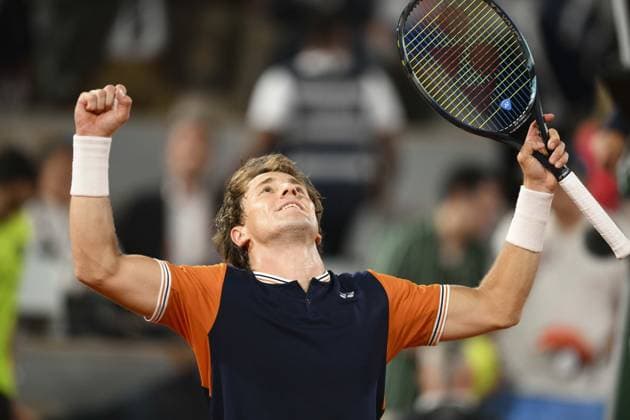 Joie de Casper Ruud (Nor) TENNIS : Roland Garros 2023 - Paris - 07 06 2023 JBAutissier Panoramic 
