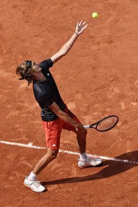 Alexander Zverev, GER, during quarter finals of 2023 French Open at Roland Garros, Paris, 07 06 2023