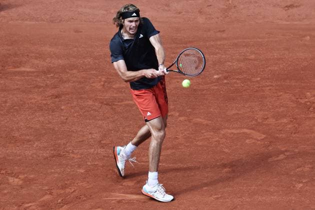 Alexander Zverev, GER, during quarter finals of 2023 French Open at Roland Garros, Paris, 07 06 2023