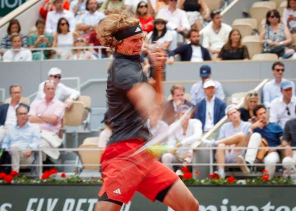 Alexander Zverev GER ,Motion deficiencies, drag marks, Copyright: xJuergenxHasenkopfx