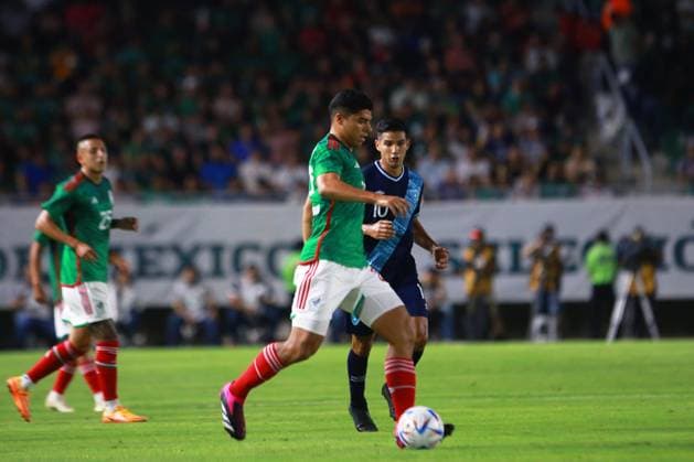 RECORD DATE NOT STATED Seleccion Mexico 2023 Mexico vs Guatemala Victor Guzman of Mexico during the game Mexico (Mexican national team, Nationalteam vs Guatemala, corresponding to the Friendly match, at El Kraken Stadium, on June 7, 2023. <br><br> Victor Guzman de Mexico durante el partido Mexico (Seleccion Mexicana) vs Guatemala, correspondiente al Partido Amistoso de preparacion, en el Estadio El Kraken, el 7 de junio de 2023. MAZATLAN SINALOA MEXICO  Copyright: xCarlosxLopezx 20230607211541_SMN_23_AM_MEX_GUA_GUZMAN113