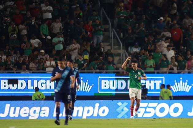 RECORD DATE NOT STATED Seleccion Mexico 2023 Mexico vs Guatemala Raul Jimenez celebrates his goal 1-0 of Mexico during the game Mexico (Mexican national team, Nationalteam vs Guatemala, corresponding to the Friendly match, at El Kraken Stadium, on June 7, 2023. <br><br> Raul Jimenez celebra su gol 1-0 de Mexico durante el partido Mexico (Seleccion Mexicana) vs Guatemala, correspondiente al Partido Amistoso de preparacion, en el Estadio El Kraken, el 7 de junio de 2023. MAZATLAN SINALOA MEXICO  Copyright: xCarlosxLopezx 20230607212826_SMN_23_AM_MEX_GUA_JIMENEZ128