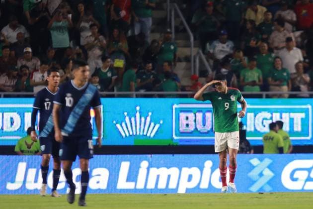 RECORD DATE NOT STATED Seleccion Mexico 2023 Mexico vs Guatemala Raul Jimenez celebrates his goal 1-0 of Mexico during the game Mexico (Mexican national team, Nationalteam vs Guatemala, corresponding to the Friendly match, at El Kraken Stadium, on June 7, 2023. <br><br> Raul Jimenez celebra su gol 1-0 de Mexico durante el partido Mexico (Seleccion Mexicana) vs Guatemala, correspondiente al Partido Amistoso de preparacion, en el Estadio El Kraken, el 7 de junio de 2023. MAZATLAN SINALOA MEXICO  Copyright: xCarlosxLopezx 20230607212827_SMN_23_AM_MEX_GUA_JIMENEZ129