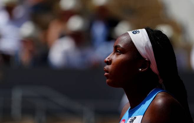 Mandatory Credit: Photo by Javier Garcia Shutterstock (13949271dp) Coco Gauff French Open Tennis, Day 11, Roland Garros, Paris, France - 07 June 2023 French Open Tennis, Day 11, Roland Garros, Paris, France - 07 June 2023  Copyright: xJavierxGarcia Shutterstockx 13949271dp