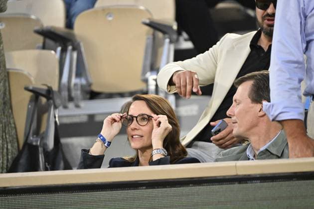 Tennis : Roland Garros 2023 - France - Prince Joachim du Danemark et son epouse Marie assistent au match de Holger Rune - Danemark Tennis : Roland Garros 2023 - France - 07 06 23 ChrysleneCaillaud Panoramic 