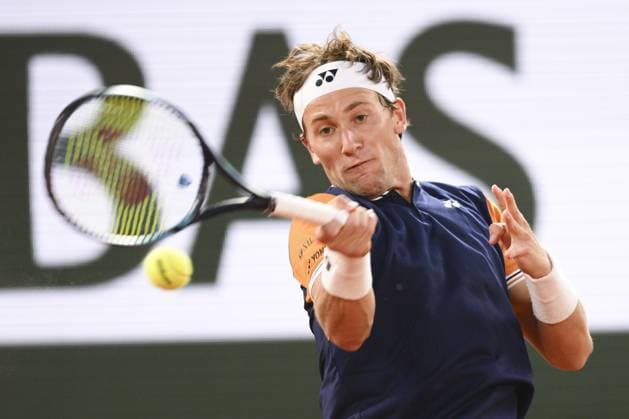Casper Ruud (Nor) TENNIS : Roland Garros 2023 - Paris - 07 06 2023 JBAutissier Panoramic 