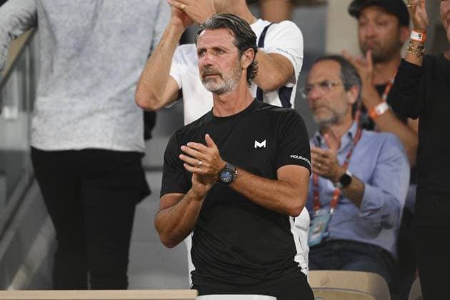 Patrick Mouratoglou - entraineur d Holger Rune (Den) TENNIS : Roland Garros 2023 - Paris - 07 06 2023 JBAutissier Panoramic 