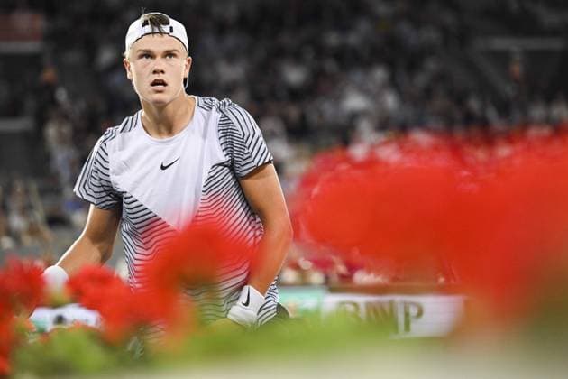 Holger Rune (Den) TENNIS : Roland Garros 2023 - Paris - 07 06 2023 JBAutissier Panoramic 
