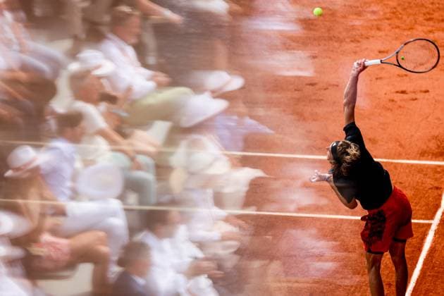Sport Bilder des Tages 2023 French Open - Day Eleven Alexander ZVEREV (GER) during his match against Tomas MARTIN ETCHEVERRY (ARG) on Philippe CHATRIER court in The French Open Roland Garros 2023 tennis tournament day eleven. Paris France  Copyright: xIbrahimxEzzatx originalFilename:ezzat-notitle230607_npauJ.jpg