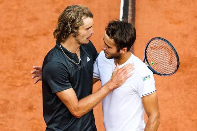 2023 French Open - Day Eleven Alexander ZVEREV (GER) during his match against Tomas MARTIN ETCHEVERRY (ARG) on Philippe CHATRIER court in The French Open Roland Garros 2023 tennis tournament day eleven. Paris France  Copyright: xIbrahimxEzzatx originalFilename:ezzat-notitle230607_np50u.jpg