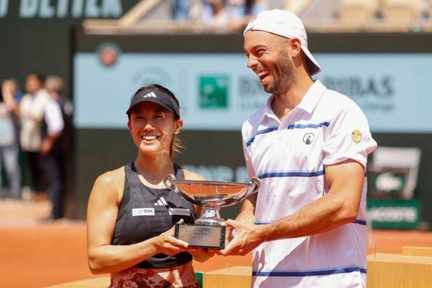Miyu Kato, Tim Puetz, Mixed Doubles, Award Ceremony, Presentation Copyright: xJuergenxHasenkopfx